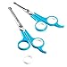 BOSHEL Dog Grooming Scissors for Dogs at Home (2 Pc) - Razor Sharp Stainless Steel Dog Scissors for Grooming - Professional Pet Scissor Set for Dogs & Cats - Best Pet Shears with Rounded Safety Tips