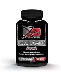 Xtreme Ai Nutrition Premium Potency Glutamine 1000MG Tablet - L-Glutamine Supports Muscle Growth | Workout Recovery Supplement for GI | Supports Immune, Digestive & Brain Health | Made in the USA