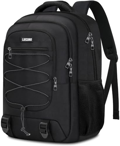 Amazon.com: Skaypibs Black Backpack for Men Women, Laptop Travel