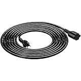 AmazonBasics Extension Cord - 15 feet - US - Black