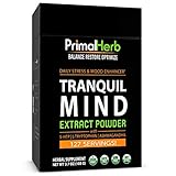 Natural Stress & Anxiety Relief | by Primal Herb | Mood, Serotonin Support | Calming Herbal Extract Powder -128 Servings - Includes Bamboo Spoon