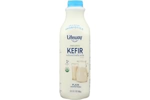 Lifeway Organic Probiotic Low Fat Plain Kefir, 32 Ounce - 6 per case.
