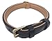 Soft Touch Collars - Custom Handmade, Hand Tooled Medium Padded Leather Dog Collar , Black