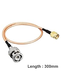 uxcell 2pcs Oro Tono SMA hembra PCB Brida 4 orificios montaje en panel Jack RF adaptador coaxial conector), a18020600ux0162