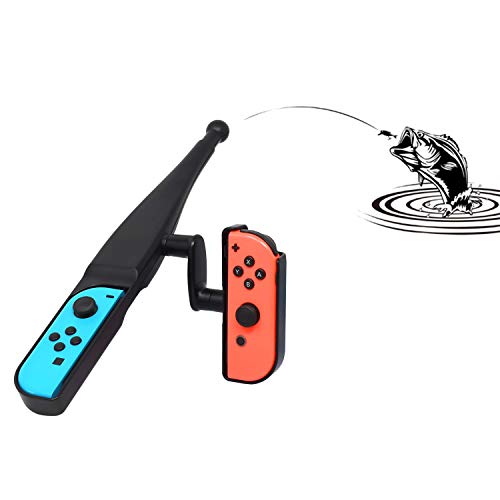 eLUUGIE Fishing Rod for Nintendo Switch, Fishing Game Accessories Compatible with Legendary Fishing,Switch Joy-Con Accessories, Fishing Game Kit for Switch Controller Bass Pro Shops