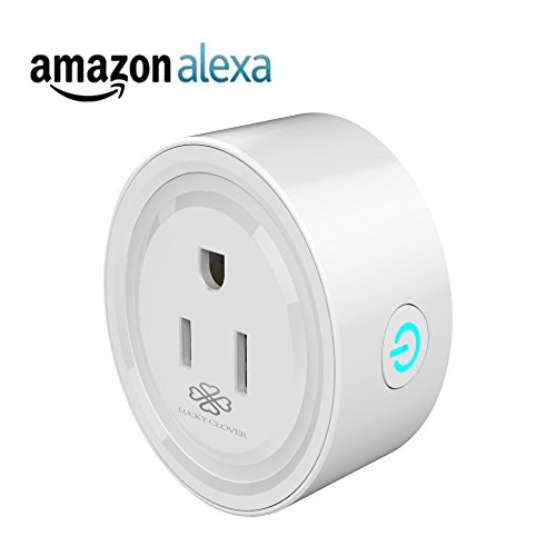 Smart Plug Outlet,LUCKY CLOVER Mini Socket,Wireless Outlet Wi-Fi Smart Timing Socket,Control your Devices from Anywhere,Compatible with Alexa,Google Home and IFTTT(LC1001)