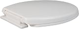 BARGAIN FACTORY White Soft Close Heavy Duty Toilet Seat Adjustable Hinges Oval view 4