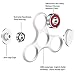 ApexPower EDC Tri Fidget Spinner Spinning 3mins+ Finger Stress Reducer Toy for Boring, Anxiety, Focusing (black+red) (red)