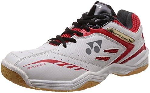 Yonex SHB 34EX Badminton Shoes White/Red US 9