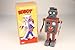Retro Toy Robot - Clockwork Tin Robot Gray 9