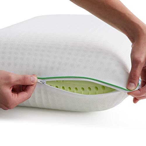 LUCID Eucalyptus Scented Refreshing Plush Memory FoamSide, Back, and