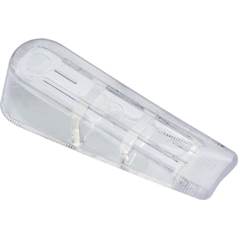 1 PC - Rubber Anti-Slip Door Stop for Keeping Doors Open - Clear - 135mm - Hardware Solutions