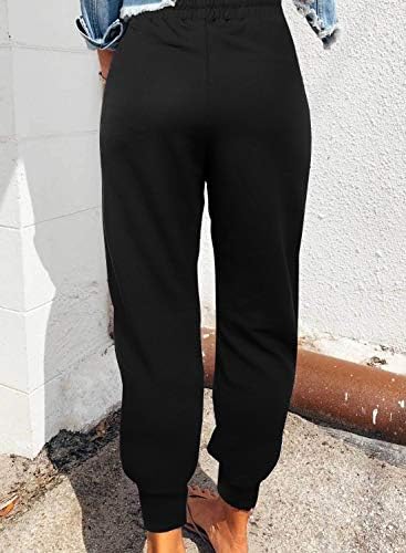 onlypuff Women's Athletic Running PantsCasual Elastic Waist Pants Drawstring with Pockets 3 onlypuff Women's Athletic Running PantsCasual Elastic Waist Pants Drawstring with Pockets