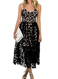 Alvaq Women's Summer Casual V Neck Bridesmaid Lace