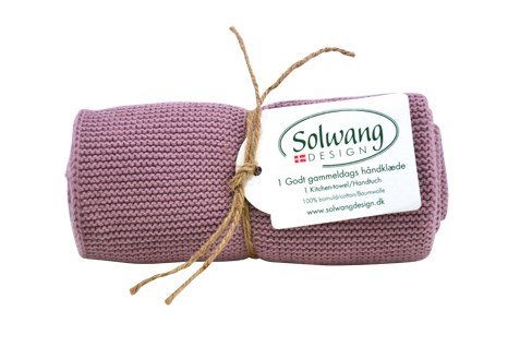 Solwang Hand Towel Staubig Pink Cotton Kitchen Cloth Knitted