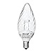 Ikea LEDARE LED bulb E12, chandelier, twisted clear