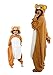 SAZAC San-X Licensed Rilakkuma Kigurumi - Onesie Jumpsuit Halloween Costume (Adults)