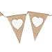 Tinksky Hessian Burlap Flag Banner Wedding Party Decoration Banner-13pcs