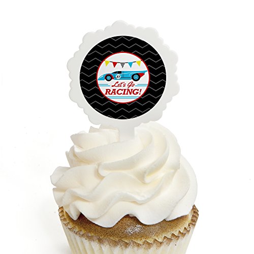 Big Dot of Happiness Let’s Go Racing – Racecar – Cupcake Picks with Stickers – Race Car Birthday Party or Baby Shower Cupcake Toppers – 12 Count Big Dot of Happiness Let’s Go Racing – Racecar – Cupcake Picks with Stickers – Race Car Birthday Party or Baby Shower Cupcake Toppers – 12 Count