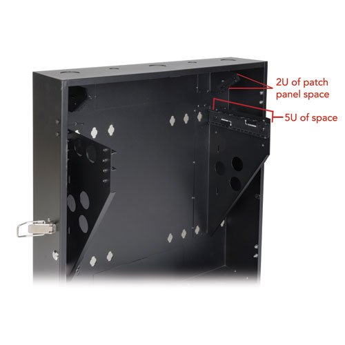 Tripp Lite 5U Vertical Wall-Mount Rack Enclosure Cabinet, Low-Profile, Switch Depth, 20" Deep (SRWF5U)