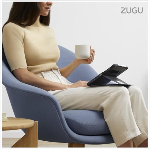 ZUGU CASE iPad Pro 13" Case, Ultra Slim Protective Case/Cover Designed for iPad Pro 13 (M4/M5) 2024/2025 Gen 7/8, Wireless Pencil Charging, Multiple Viewing Angles (Sleep/Wake Cover) - Black
