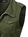 LE3NO Womens Utilitarian Green Anorak Vest