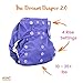 Smart Bottoms No Prep Organic Cloth Diaper Dream Diaper 2.0 – Washable, Reusable – Natural Fiber Interior (Forest Friends)