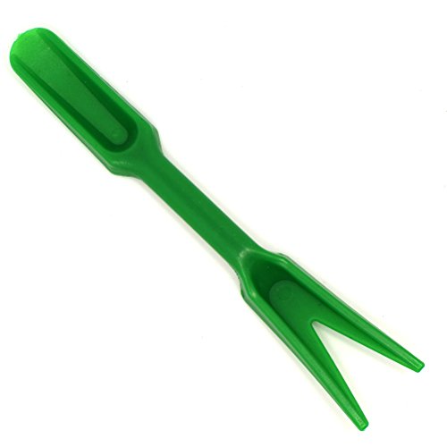 Garden Hand Tool Kit Mini Flower Seed Dispenser Adjustable Size Disseminator Seeding Sower Starting Digging Plastic Hole Puncher with 10pcs White Greenhouse Nursery Waterproof Plant Label State Tags
