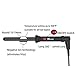 MICSTA Professional Curling Wand, Ceramic Tourmaline Barrel for Long Hair, Beach Wave Curling Irons, Dual Voltage Instant Heat for Party, Home, Travel 3/4
