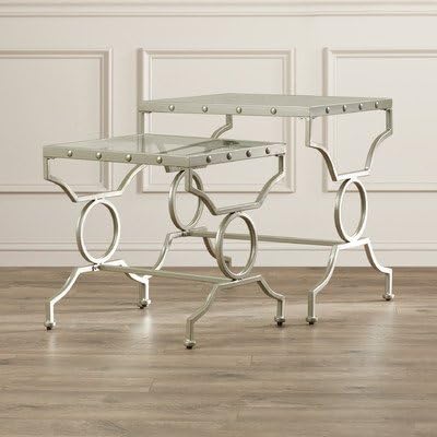 Rhiannon 2 Piece Nesting Tables, Two tables can be used separately
