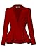 HyBrid & Company Women Double Notch Lapel Sharp Shoulder Pad Office Blazer