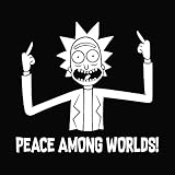 Rick Peace Among Worlds Sticker Morty Decal Laptop Macbook Wall Art Car Truck Window