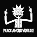Rick Peace Among Worlds Sticker Morty Decal Laptop Macbook Wall Art Car Truck Window