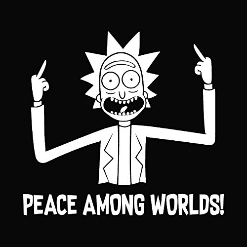 Rick Peace Among Worlds Sticker Morty Decal Laptop Macbook Wall Art Car Truck Window
