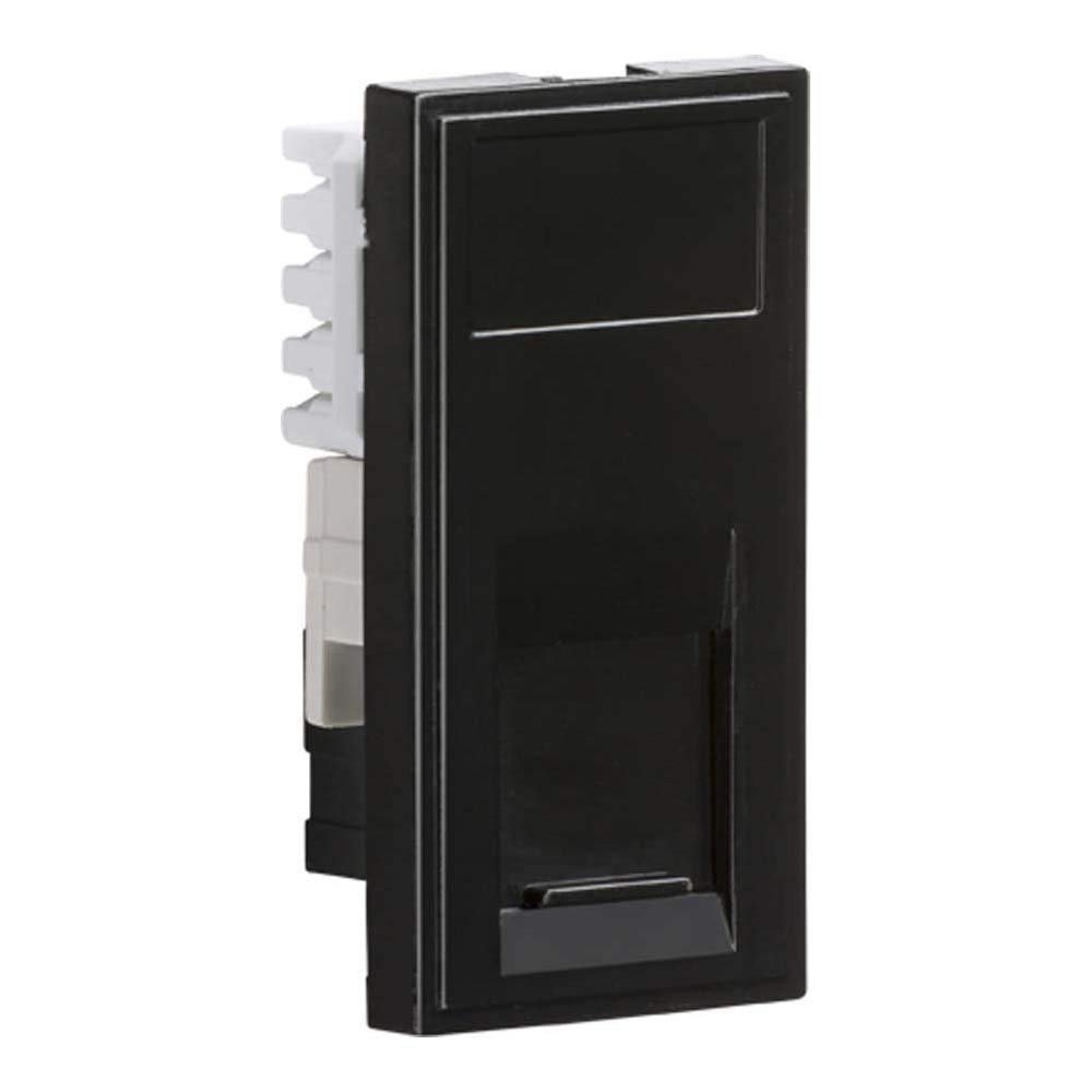 Knightsbridge NETCAT6BK RJ45 Outlet Module 25 mm x 50 mm in Black