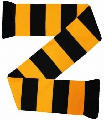 Black &amp; Gold Bar Scarf by Wolverhampton Wanderers