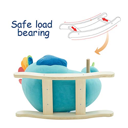 6 Rocking+Peacock+Wooden+Stuffed+Animal