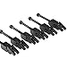 VERY100 Set of 6 Floyd Rose Bridge Saddles & Locking Screws (Black)