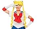 Sailor Moon Girls Child Kids Cosplay Anime Cartoon Costume Yellow Blonde Wig One Size