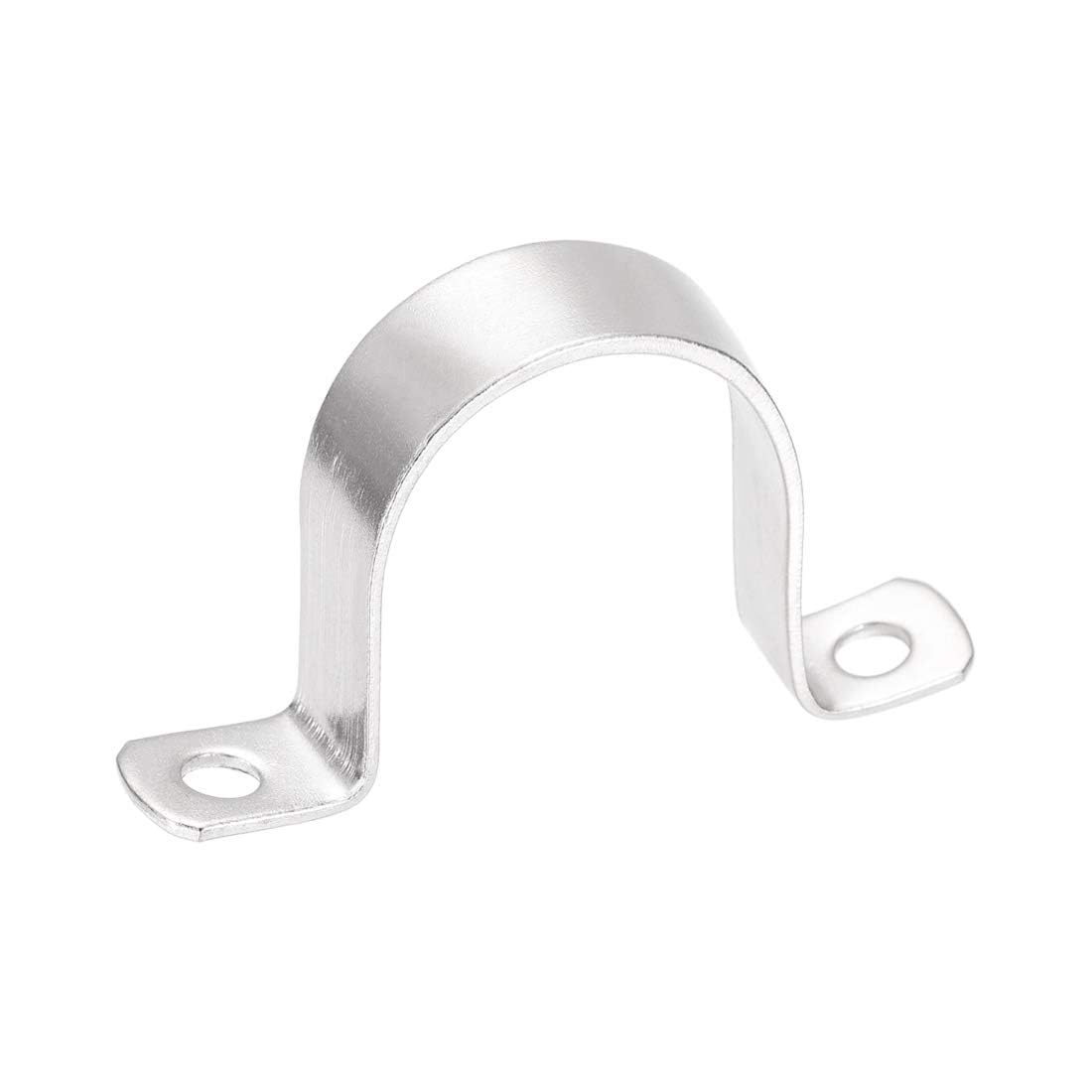 TA-VIGOR 2Pcs Rigid Pipe Straps, 50mm 2 Holes Stainless Steel Tension Tube Clip Clamp, Heavy Duty Conduit Clamps for Pipe Tube Wire Fixing, Laying Plumbing, Electricity, Exhaust