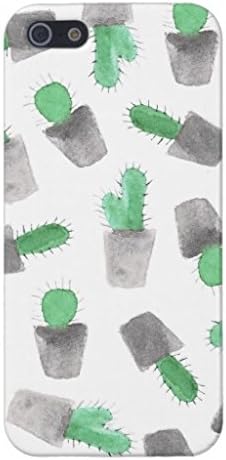 Samsung Galaxy S5 Case,Watercolor Green Gray Modern Cactus Pattern Phone Case for Samsung Galaxy S5