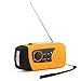 OUTAD Solar Hand Crank Self Powered Emergency FM Radio with MP3 Audio Music Player LED Flashlight and 2000mAh Power Bank