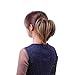 OUBECA Tousled Synthetic Hairpiece Scrunchies Straight Elastic Updo Scrunchy Messy Bun for Women (M2/33 Dark Brown)