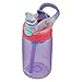 Contigo AUTOSPOUT Straw Gizmo Flip Kid Water Bottles, 14oz, Cherry Blossom/Wisteria, 2-Pack