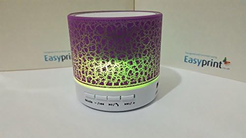Colourful LED MP3 Speaker Bluetooth with FULL QURAN - Eid Islamic Gift (Purple)