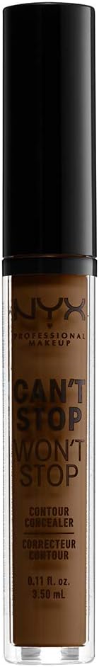 NYX Can’t Stop Won’t Stop Contour Concealer Walnut 24HR Matte Full Coverage view 2