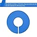 50 Pieces Colored Blank Closet Size Dividers Round Clothing Rack Dividers with Marker Pen