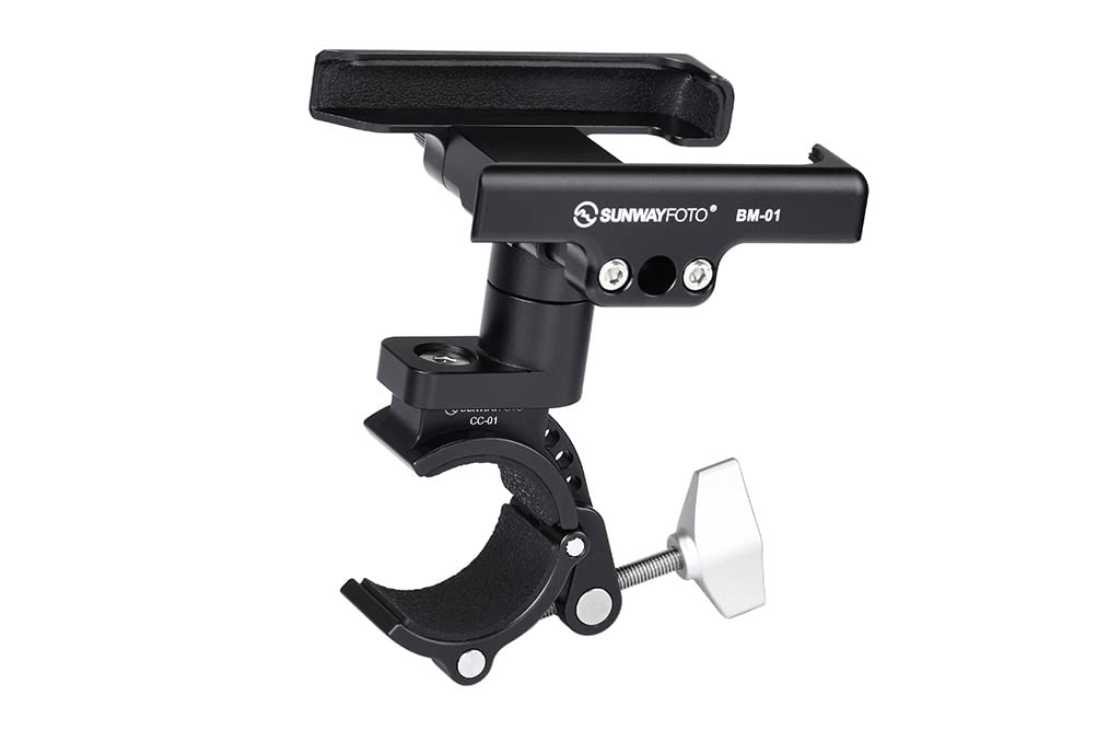 SUNWAYFOTO BM-01T Bike Clamp for Smartphone Bicycle Handlebar Mount
