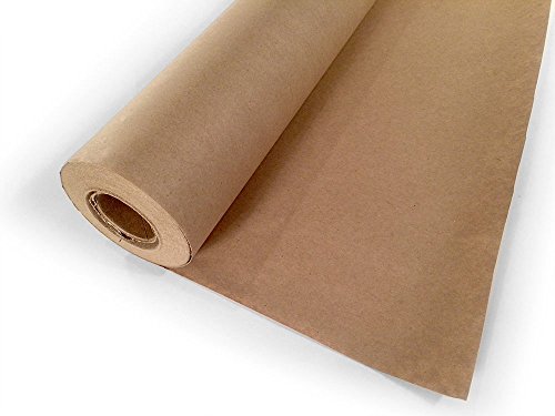 Brown Kraft Paper Roll 24â€ inch x 2400â€ 200Ft Long! Single Roll -100% Recycled Biodegradable Materials, Postal Paper Roll Shipping & Packaging Paper,Art & Crafts Paper Roll -By Woodpeckers