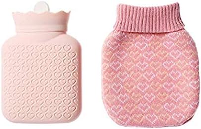 Chengfeng Silicone Transparent Hand Warmer Hot Water Bag with Knit Cover Microwave Safe & Freeze Safe